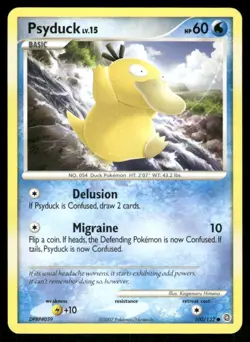 2007 Pokemon Psyduck Common Secret Wonders 100/132 DMG - Image 1