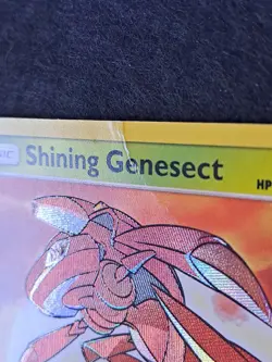 Shining Genesect 9/73 Shining Legends Holo Pokemon TCG MP ( Creases ) - Image 4