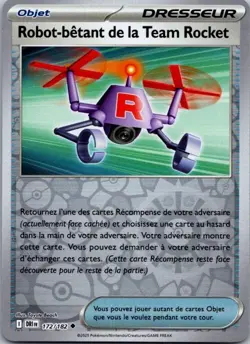 Carte Pokemon Dresseur Robot betant de la team Rocket 172/182 Reverse 2025 - Image 1