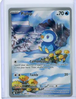 Pokemon Piplup 098/094 Me02: Phantasmal Flames Holo Illustration Rare (NM) - Image 1