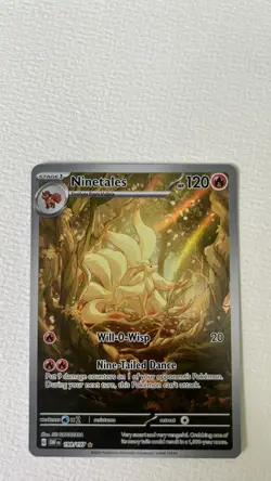 Ninetales 199/197 SV03: Obsidian Flames Holo Pokemon TCG NM Full Art - Image 3