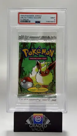 PSA 9 Pokemon Jungle Booster Thick Square Flareon - Image 1