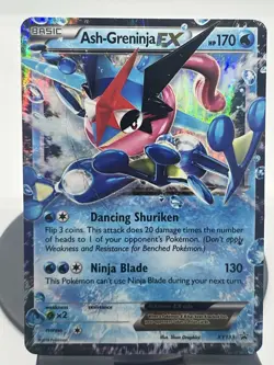 Pokemon TCG Ash-Greninja EX XY133 XY Promo DMG - Image 1
