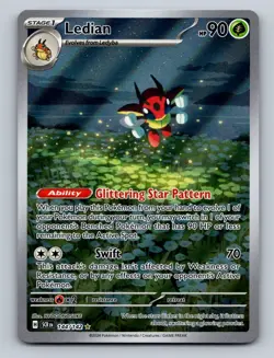 Pokemon TCG Ledian Holo Illustration Rare SV07: Stellar Crown 144/142 - Image 1