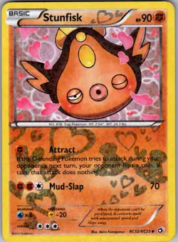 Stunfisk RC12/RC25 Holo Legendary Treasures: Radiant Collection Pokemon MP - Image 1