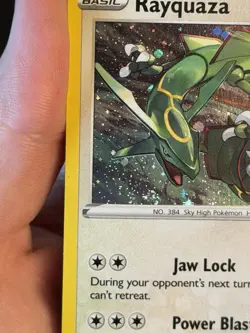 Pokemon TCG Rayquaza - SWSH029 Sword & Shield Black Star Promo NM W/Swirl - Image 3