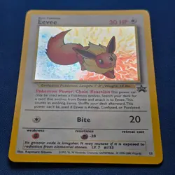 Eevee #11 Black Star Promo Holo Rare Vintage WOTC Pokemon LP - Image 4