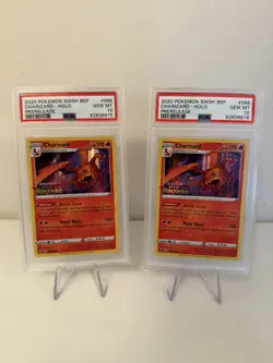 2020 Pokemon Charizard Vivid Voltage Stamp 066 PSA 10 - Image 1