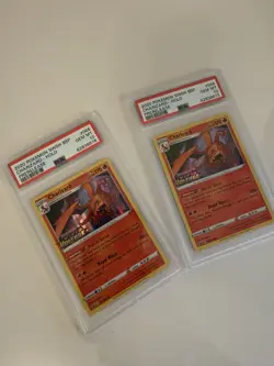 2020 Pokemon Charizard Vivid Voltage Stamp 066 PSA 10 - Image 2