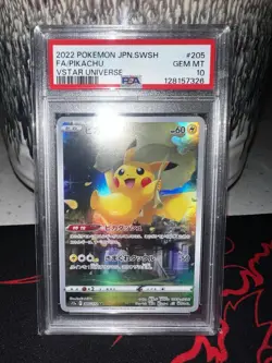 2022 Pokemon SWSH VSTAR Pikachu #205/172 Japanese Universe, PSA 10 - Image 2