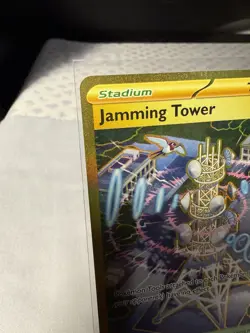 Jamming Tower 243/182 Gold Hyper Rare - Destined Rivals Pokemon - Image 2