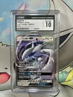 CGC 10: Lugia GX Holo Ultra Rare 159/214 - Lost Thunder - Image 1