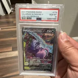 Pokemon Galarian Slowking V 179/198 Chilling Reign Alt Art PSA 10 - Image 1