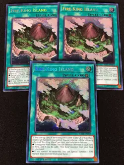 Yugioh Fire King Island RA03-EN059 1ST SECRET x3 (NM) - Image 1