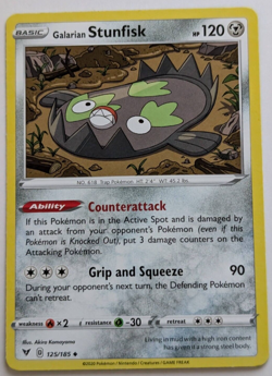 Galarian Stunkfisk 125/185 - 2020 Pokemon TCG - Vivid Voltage UnCommon - Image 1