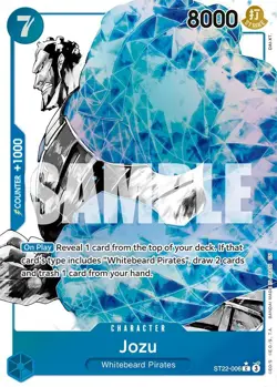 One Piece TCG | Jozu (Parallel) | ST22-006 | Starter Deck 22: Ace & Newgate | NM - Image 1