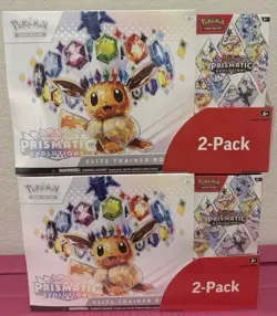 Pokemon TCG Prismatic Evolutions ETB & Booster Bundle Costco (LOT OF x2) - Image 1