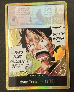 One Piece Gold DON!! OP15 Luffy Ring That Golden Bell Adventure On Kamis Island - Image 1
