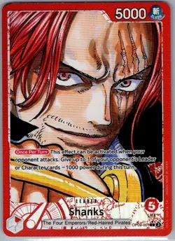 Shanks (Alt Art) OP09-001 English Emperors in the New World - One Piece - NM - Image 1