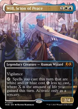 Will, Scion of Peace (Borderless) - Near Mint MTG Wilds of Eldraine - Image 1
