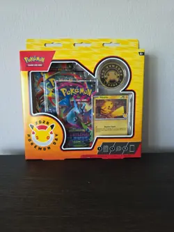 Pokemon TCG 30th Anniversary Special Edition Box Pikachu Foil Card Booster Packs - Image 1