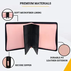 Card Guardian 12 Pocket Trading Card Binder Pink 480 Card TCG Album Zip Folder - Image 3