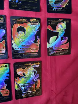 Black And Gold Rainbow Pokemon Cards X19 Corviknight Tornadus + More (UB418) - Image 5