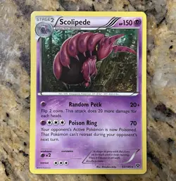 Scolipede 53/146 XY 2014 Regular Rare Stage 2 Pokemon Card LP - Image 1