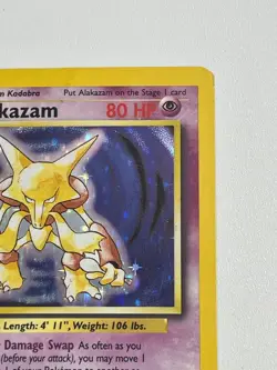 *** Alakazam Holo Rare - Base Set 2 - 1/130 Pokemon Card - LP - Image 3