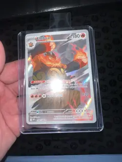 Pokemon TCG Emboar Full Art White Flare English Card 098/086 NM - Image 1