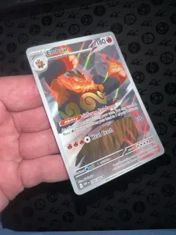 Pokemon TCG Emboar Full Art White Flare English Card 098/086 NM - Image 3