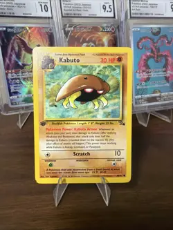 1999 Pokemon Fossil Kabuto 1st Edition #50/62 LP Vintage Common TCG Card - Image 1