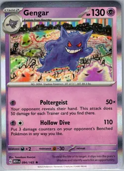 Gengar 094/165 Holo SV: Scarlet & Violet 151 - Pokemon Card - NM - Image 1