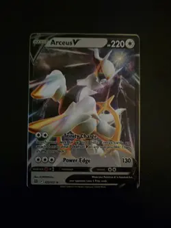Pokemon | Arceus V Metal Promo Card | Brilliant Stars | 122 172 | NM - Image 1