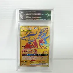 PSA TCG 8 Reshiram & Charizard GX SM247 - Tag Team Promo - Graded Pokemon Card - Image 1