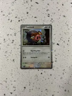 Lechonk - 154/198 - Pokemon Scarlet Violet Base Cosmos Holo Rare Card NM - Image 1