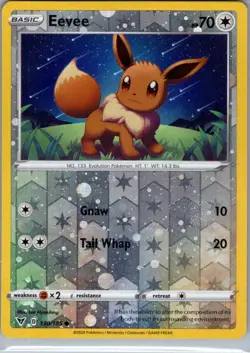 Eevee - (Reverse Cosmos Holo) 130/185 - Pokemon Card - NM - Image 1