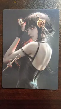 Spy x Family Yor Forger Custom Holographic Doujin Waifu Card - Image 3