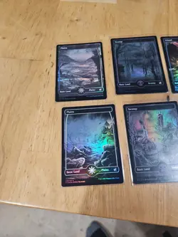 *FOIL* Full Set Eternal Night Basic Lands 10 Full Art Midnight Hunt MTG Magic - Image 2