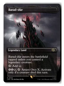 Barad-dur () (Borderless) (Surge Foil) Foil R Universes Beyond: The Lord of the - Image 1
