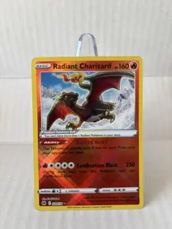 Radiant Charizard Holo Pokemon TCG 020/159 Mint SWSH Crown Zenith 2023 - Image 1