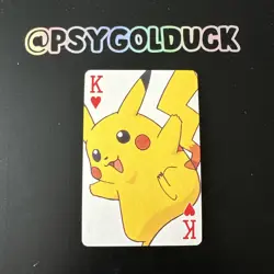 Japanese Pokemon Playing Card Pikachu - Image 1