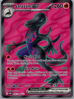 SALAZZLE EX 101/088 ULTRA RARE PERFECT ORDER POKEMON NEAR MINT - Image 1