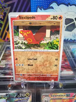 Sizzlipede 027/191 Reverse Holo Common Pokemon TCG S&V Surging Sparks - Image 1