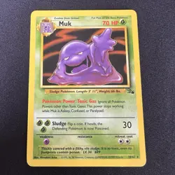 Muk - 28/62 - Fossil Unlimited 1999 - Non Holo - WOTC - Pokemon TCG - MP - Image 1