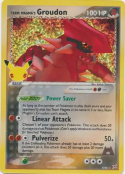 Team Magma's Groudon - 9/95 (Classic Collection) Celebrations NM Pokemon TCG - Image 1