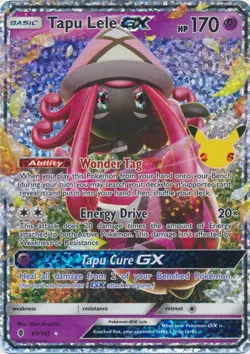 Tapu Lele GX 60/145 Celebrations: Classic Collection Pokemon TCG - Image 1