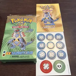 POKEMON TCG OASIS THEME DECK BOX INSERTS EX SANDSTORM E-SERIES Read Description - Image 1