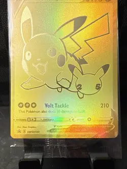 Pikachu V SWSH145 GOLD Celebrations Promo 2021 Sealed NM Pokemon TCG - Image 2