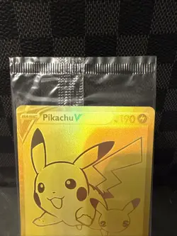 Pikachu V SWSH145 GOLD Celebrations Promo 2021 Sealed NM Pokemon TCG - Image 3